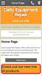 Mobile Screenshot of dailyequipmentrepair.com