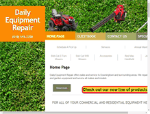 Tablet Screenshot of dailyequipmentrepair.com